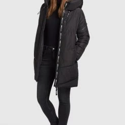 Budget ❤️ Khujo JORDIS - Wintermantel - Schwarz, Damen 🛒 -Khujo Verkaufsladen 8cb45884ae954bc9b954260c2433a915