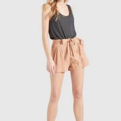 Brandneu ✨ Khujo INDIRA - Shorts - Aprikot Gewaschen, Damen ✨ -Khujo Verkaufsladen 8d343cb9bc0540cbbc248325fa0ce6a5