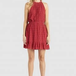 Bester Verkauf 🔔 Khujo KELSA - Freizeitkleid - Rot Geblümt, Damen 🥰 -Khujo Verkaufsladen 8fa03e25941346139dd7f41080004752