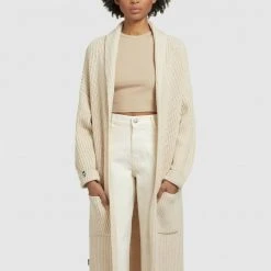 Rabatt ✔️ Khujo LIA - Strickjacke - Beige, Damen 🌟