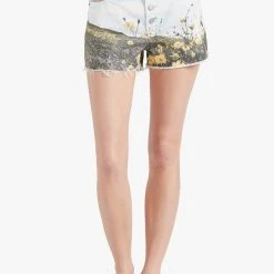 Schlussverkauf ✔️ Khujo ANOUK - Jeans Shorts - Blau Weiß Gemustert, Damen 💯 -Khujo Verkaufsladen 90c7024075a64c3a8df23d02b9d955aa