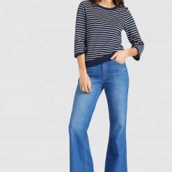 Am billigsten 🛒 Khujo RAISA - Strickpullover - Dunkelblau, Damen ⭐