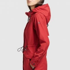 Bester Verkauf ✔️ Khujo FELINA - Regenjacke / Wasserabweisende Jacke - Rot, Damen ❤️ -Khujo Verkaufsladen 91bfbb93487f4bf1b56b1ff626716d30
