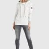 Neu 🎉 Khujo FANCI - Kapuzenpullover - Hellgrau Meliert, Damen ❤️