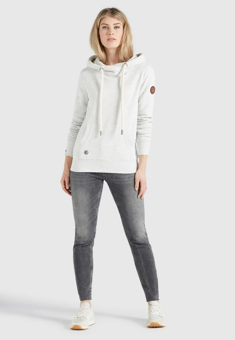 Neu 🎉 Khujo FANCI - Kapuzenpullover - Hellgrau Meliert, Damen ❤️ 1 Neu 🎉 Khujo FANCI - Kapuzenpullover - Hellgrau Meliert, Damen ❤️