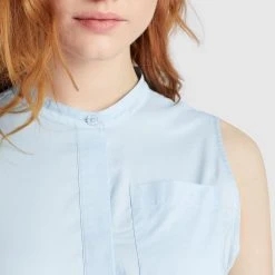 Bester Verkauf ⌛ Khujo THERES - Blusenkleid - Hellblau, Damen 🧨 -Khujo Verkaufsladen 92786a73565e489c856631844f07c65f