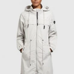Blitzangebot 🛒 Khujo VOYA - Parka - Hellgrau, Damen 🥰