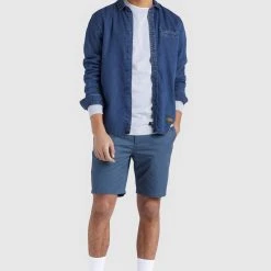 Neu 🎁 Khujo POSTO - Hemd - Denim Blau, Herren ❤️ -Khujo Verkaufsladen 93a6a5563bce4d8b9615ea8af5e87971