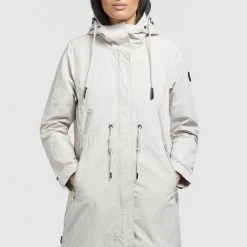 Rabatt ❤️ Khujo ADDA - Parka - Hellgrau, Damen 🛒