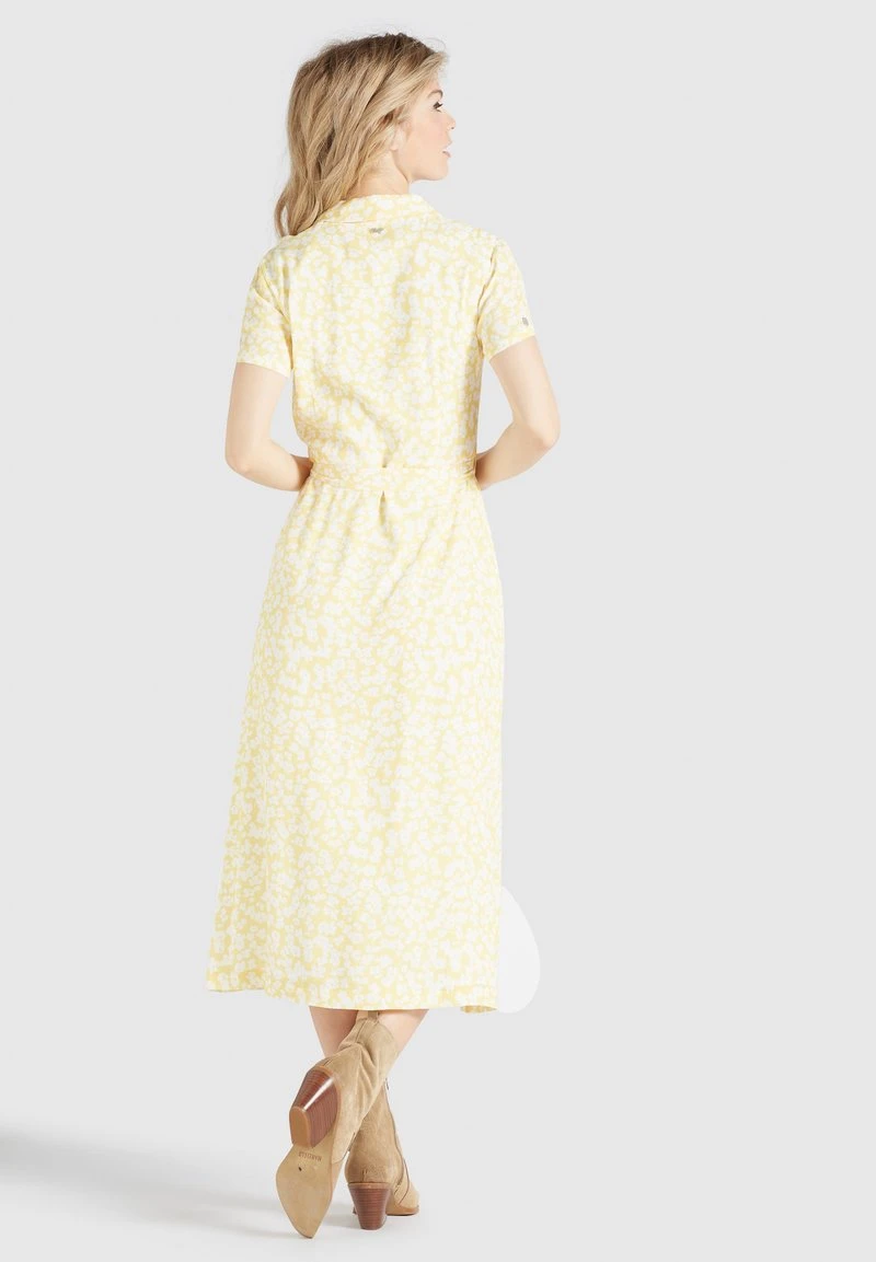 Bestpreis 😍 Khujo GOYA - Blusenkleid - Gelb-weiß Geblümt, Damen ✔️ 3 Bestpreis 😍 Khujo GOYA - Blusenkleid - Gelb-weiß Geblümt, Damen ✔️ – Bild 3