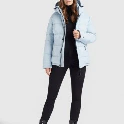 Besorgen 😉 Khujo GERDA MATT - Winterjacke - Hellblau, Damen ✨ -Khujo Verkaufsladen 94ee62e0a5ae454cbc810238557004d5
