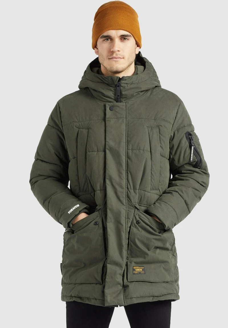Brandneu 🔔 Khujo SHANCK - Wintermantel - Dunkeloliv, Herren 🥰 1 Brandneu 🔔 Khujo SHANCK - Wintermantel - Dunkeloliv, Herren 🥰