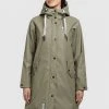 Besorgen 🎉 Khujo ODELIE - Regenjacke / Wasserabweisende Jacke - Graugrün, Damen 🎉