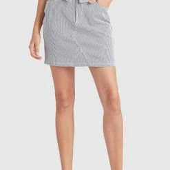 Rabatt 🔥 Khujo RASHY - Jeansrock - Blau-weiß, Damen 🤩