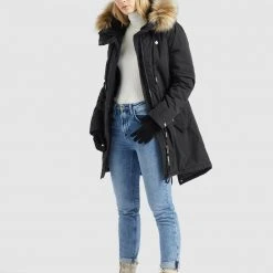 Aktion ✨ Khujo CODISH - Wintermantel - Schwarz, Damen ✔️ -Khujo Verkaufsladen 9c902c1aff4d4f1b96e777d326c8fc39