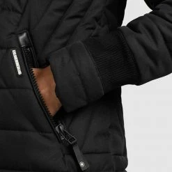 Top 10 😉 Khujo SHINE2 STRUCTURED - Wintermantel - Schwarz, Damen 🤩 -Khujo Verkaufsladen 9ca48de0a5814360a434bbbe9553ebee