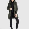 Brandneu ⌛ Khujo JERRY PRIME5 STRUCTURED - Wintermantel - Dunkeloliv, Damen 🔥