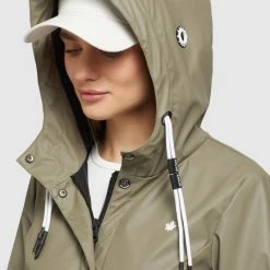 Großhandel ⭐ Khujo GLENNA - Regenjacke / Wasserabweisende Jacke - Graugrün, Damen 🔔 -Khujo Verkaufsladen a079d642d2544851a58df8b661d1a63f