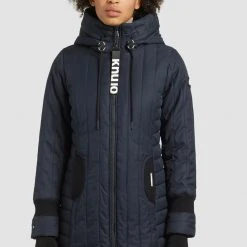 Top 10 ⌛ Khujo JERRY PRIME5 STRUCTURED - Wintermantel - Dunkelblau, Damen 💯