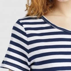 Budget 😉 Khujo VAISHALI - Jerseykleid - Blau Gestreift, Damen 🌟 -Khujo Verkaufsladen a368e27de0404d568fdfb744e23ad0ee