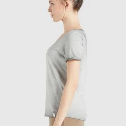 Am billigsten 😉 Khujo BARU - T-Shirt Basic - Grau, Damen 😉 -Khujo Verkaufsladen a495e4da43f44361997ae010c0fec90c