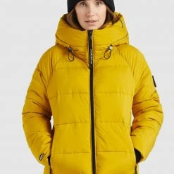 Billig 🌟 Khujo ISIDORA - Winterjacke - Gelb, Damen 💯