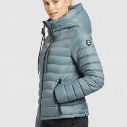 Coupon 🛒 Khujo LOVINA2 SHINE - Leichte Jacke - Blaugrau, Damen 🥰 -Khujo Verkaufsladen a73c2a8d2b7c4220bc25bb6df9ed2096