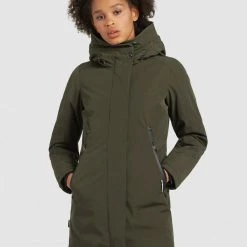 Aktion 🧨 Khujo VIONA2 - Wintermantel - Dunkeloliv, Damen ⌛