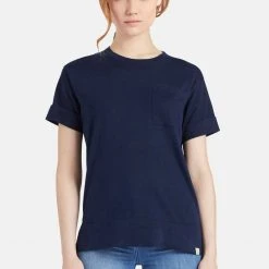 Rabatt 🔔 Khujo ALLMUT - T-Shirt Basic - Dark Blue, Damen 🎉