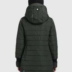 Bestes Angebot 🎁 Khujo SHINE2 LIGHT - Wintermantel - Dunkelgrün, Damen 👍 -Khujo Verkaufsladen a8f6a8a8f70c4630a7bf932e54020c63