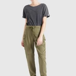 Aktion 😉 Khujo JOSLIN - Cargohose - Khaki Gewaschen, Damen 🎁