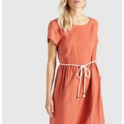 Billig 🥰 Khujo ASBA - Freizeitkleid - Terrakotta, Damen ❤️