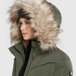 Schlussverkauf 💯 Khujo LUBECK LONG5 - Wintermantel - Dunkeloliv, Damen 🎉 -Khujo Verkaufsladen ab4bc7a7a0394f47975f9f84ee914b14