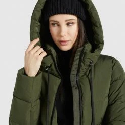 Brandneu 👍 Khujo AYLEENA2 - Wintermantel - Dunkeloliv, Damen ❤️ -Khujo Verkaufsladen ab94d4d6317745b1acc40d1953c4c197