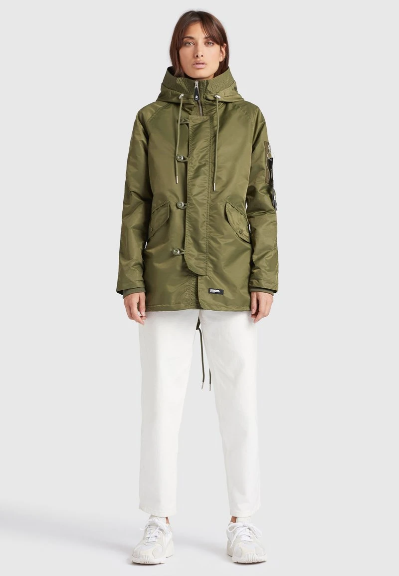 Neu ❤️ Khujo TIANA - Leichte Jacke - Olive, Damen ✔️ 1 Neu ❤️ Khujo TIANA - Leichte Jacke - Olive, Damen ✔️