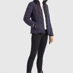 Coupon 😉 Khujo EIJA - Winterjacke - Dunkelblau, Damen ✔️ -Khujo Verkaufsladen afa0699f3f044a47905db8b7ede71f39
