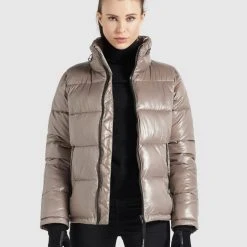 Besorgen ⭐ Khujo BLONDIE - Winterjacke - Taupe Glänzend, Damen ⌛ -Khujo Verkaufsladen b0ae3d67b0924b78be14d8532e5ba74d