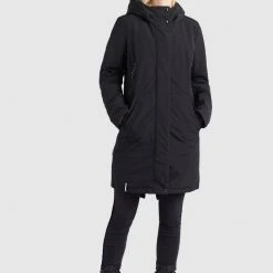 Budget 🧨 Khujo CHARLYN - Wintermantel - Schwarz, Damen ⭐