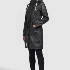 Schlussverkauf 😉 Khujo GLENNA - Regenjacke / Wasserabweisende Jacke - Schwarz, Damen 😍 -Khujo Verkaufsladen b19329b371c34098868b691d47b43cd7