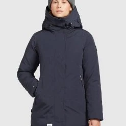 Coupon 🥰 Khujo KANDA - Wintermantel - Dark Blue, Damen 😉