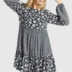 Beste Bewertungen von 🛒 Khujo GRANATA - Freizeitkleid - Schwarz Weiß, Damen ⌛