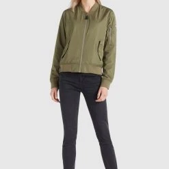 Neu ⌛ Khujo FENCY - Bomberjacke - Khaki Pes, Damen ⌛ 14 Neu ⌛ Khujo FENCY - Bomberjacke - Khaki Pes, Damen ⌛ -Khujo Verkaufsladen b44e46002c9440f7852fba79b55327fd