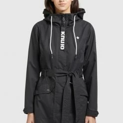 Aktion ❤️ Khujo LAUREN - Trenchcoat - Schwarz, Damen 😉