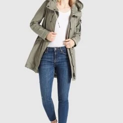 Budget ⭐ Khujo CATHARINA - Parka - Hellkhaki, Damen ⭐ -Khujo Verkaufsladen b7d1d8c823b84b7ca5380a0b81a41114