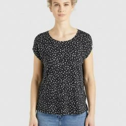 Schlussverkauf ✔️ Khujo TALAJA - T-Shirt Print - Schwarz-weiß Gemustert, Damen 🧨