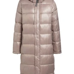 Budget 🛒 Khujo CORINNA SHINY - Wintermantel - Taupe Glänzend, Damen ⌛ -Khujo Verkaufsladen b886e83bb4d944e4955fc2cddffe84a9