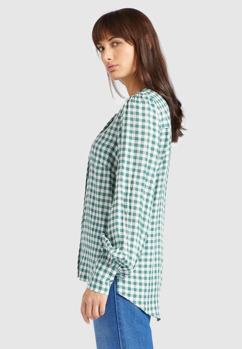 Billig 🎁 Khujo DAMINA - Bluse - Green/white, Damen 😀 4 Billig 🎁 Khujo DAMINA - Bluse - Green/white, Damen 😀 – Bild 4