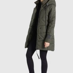 Billig ⭐ Khujo ELVA STRUCTURED - Wintermantel - Dunkeloliv, Damen 😀 -Khujo Verkaufsladen bb899b22009f4c83a877ff2432314073