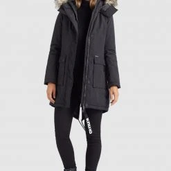 Brandneu 😉 Khujo ATHENA - Parka - Schwarz, Damen ⌛