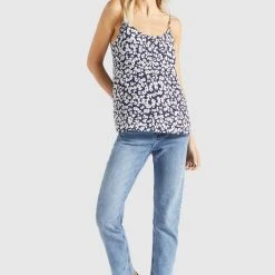 Besorgen 🎁 Khujo ELLEN - Bluse - Dunkelblau Weiß Geblümt, Damen 💯 -Khujo Verkaufsladen bdfbd8b310f1460aa3ca7df9791d7028